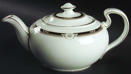 South Pacific Black Teapot & Lid