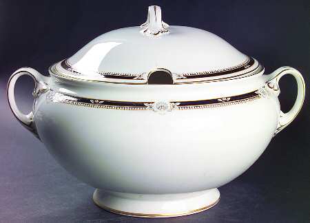 South Pacific Black Tureen &  Lid