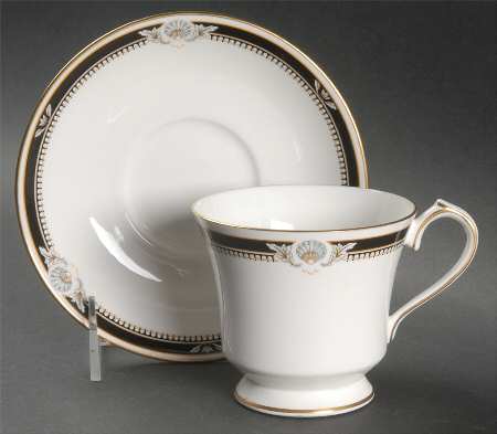 South Pacific Black Footed Cup & Saucer Set
