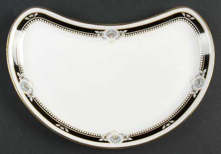 South Pacific Black Crescent Salad Plate