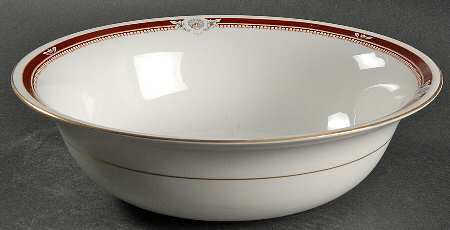 South Pacific Red Maroon 9" Round Vegetable Bowl