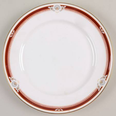 South Pacific Red Maroon Salad Plate