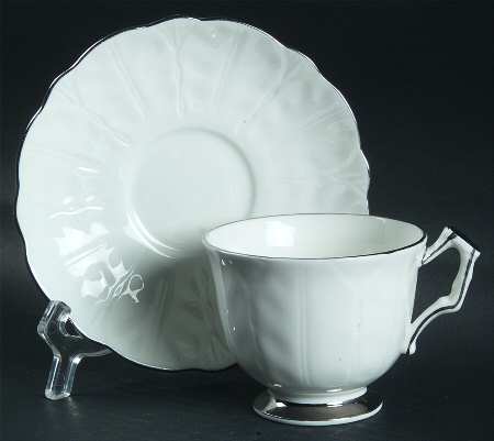 Spring Crocus Footed Cup & Saucer Set