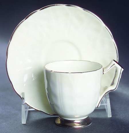 Spring Crocus Footed Demitasse Cup & Saucer Set