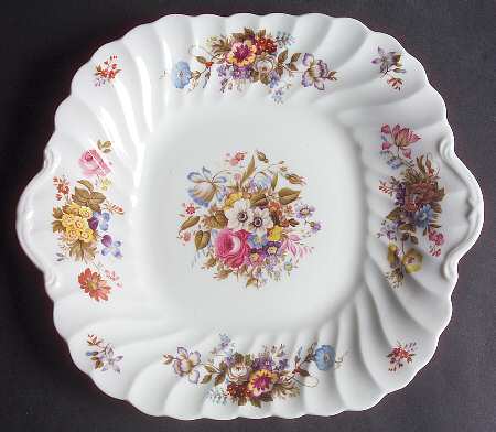 Summertime Square Handled Cake Plate