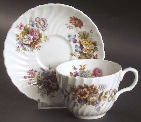 Summertime Flat Cup & Saucer Set