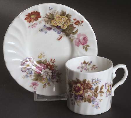 Summertime Flat Demitasse Cup & Saucer Set