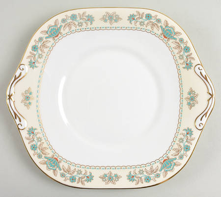 Tatton Hall Square Handled Cake Plate
