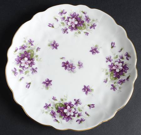 Violette (White Background) Salad Plate