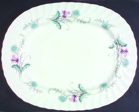 Wayside (Swirled) 13" Oval Serving Platter