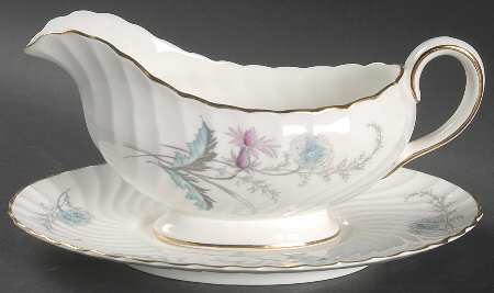 Wayside (Swirled) Gravy Boat & Underplate
