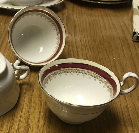 Wendover Maroon Footed Cup