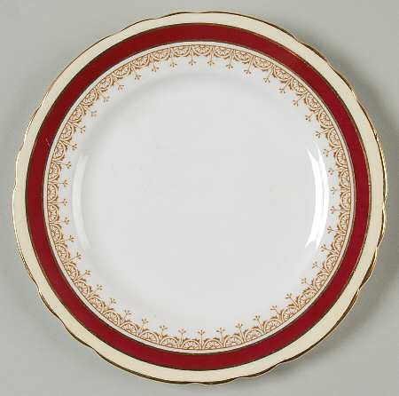 Wendover Maroon Bread & Butter Plate