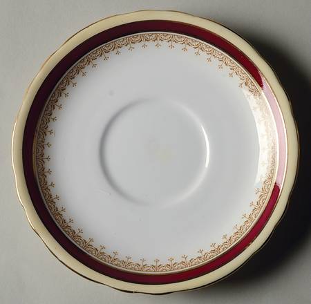 Wendover Maroon Saucer for Cream Soup Bowl