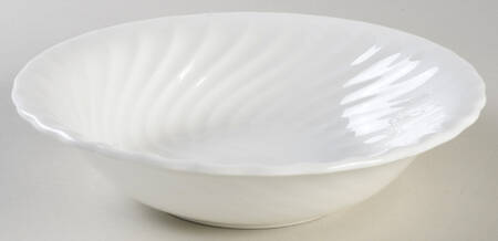 White Swirl Coupe Cereal Bowl