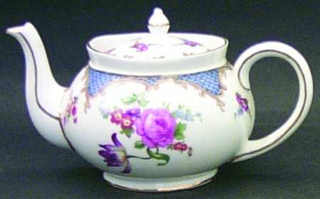 Wilton Blue (Heavy Gold) Individual Teapot & Lid
