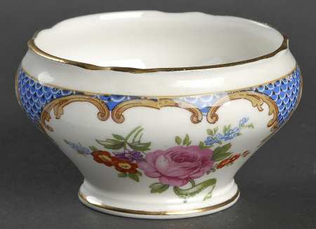 Wilton Blue (Heavy Gold) Mini Open Sugar Bowl