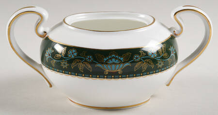 Winchester (Green) Sugar Bowl No Lid