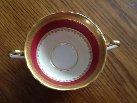 Windsor Ruby Flat Cream Soup Bowl