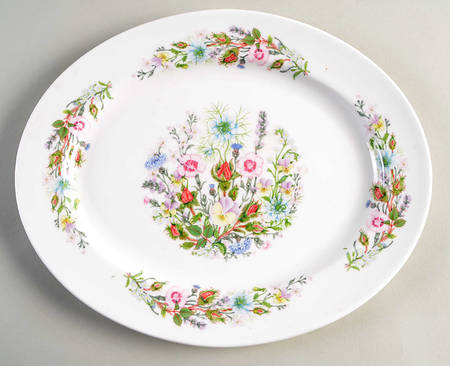 Wild Tudor 13" Oval Serving Platter
