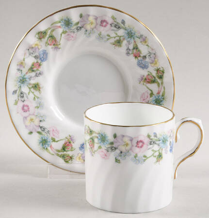Wild Tudor Flat Demitasse Cup & Saucer Set
