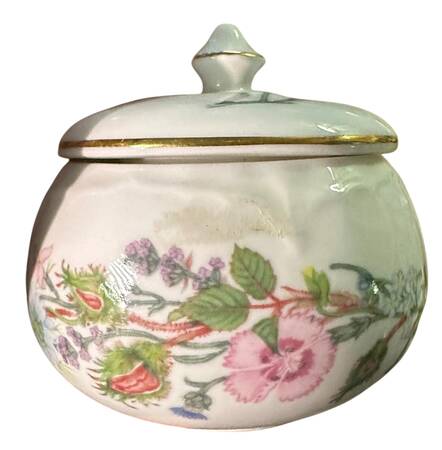 Wild Tudor Round Cascade Trinket Box & Lid