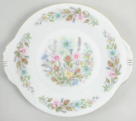 Wild Tudor Handled Cake Plate