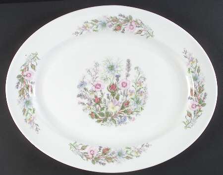 Wild Tudor 15" Oval Serving Platter