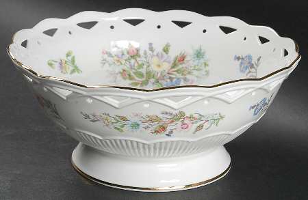 Wild Tudor 9" Pierced Round Bowl