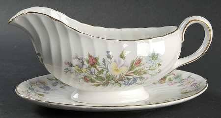 Wild Tudor Gravy Boat & Underplate