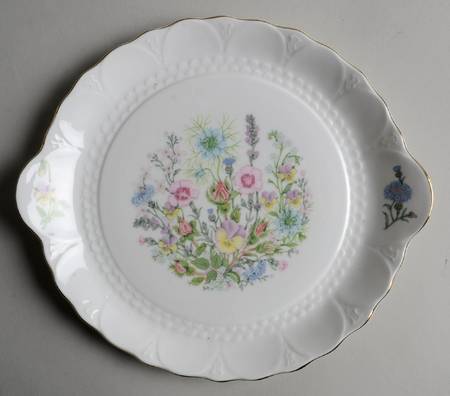 Wild Tudor Handled Cake Plate