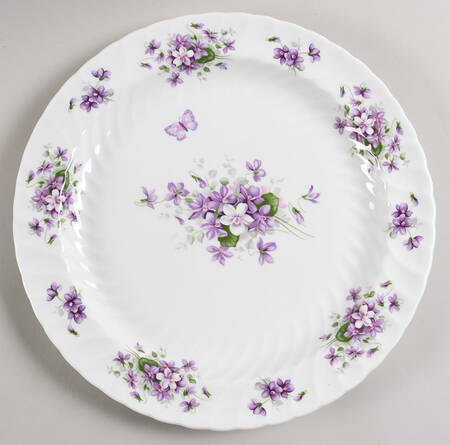 Wild Violets 12" Chop Plate (Round Platter)