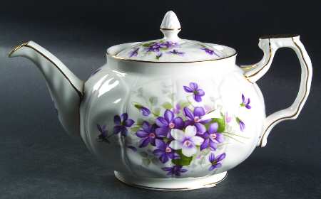 Wild Violets Teapot & Lid
