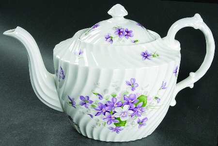 Wild Violets Teapot & Lid