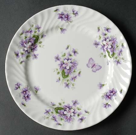 Wild Violets Salad Plate