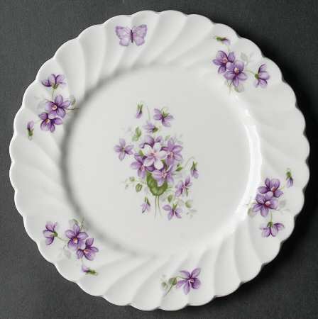 Wild Violets Dessert/Pie Plate