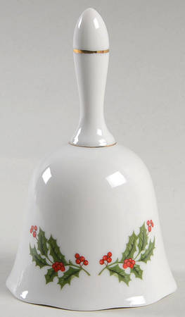 Christmas Holly (Porcelain) Bell