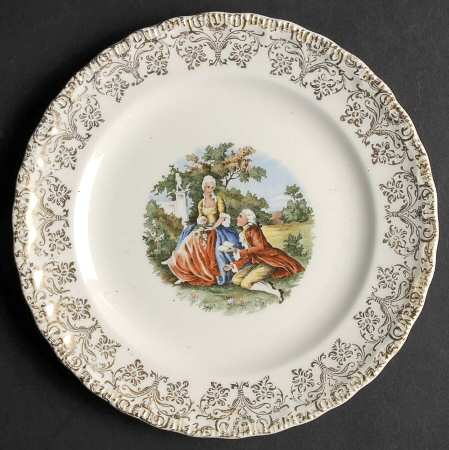 Old English Dessert/Pie Plate by S Alexander