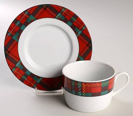 Aberdeen  Flat Cup & Saucer Set