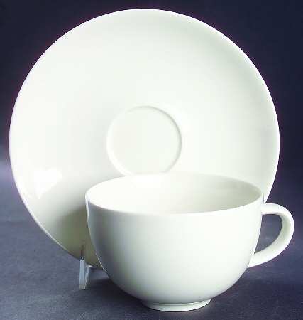 24H White Breakfast Cup & Saucer Set