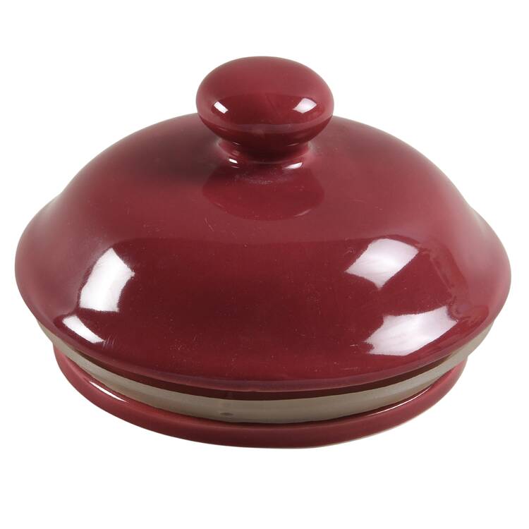 Cranberry Lid for Large Canister