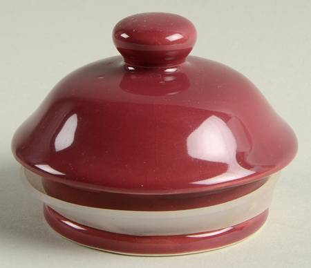 Cranberry Lid for Small Canister