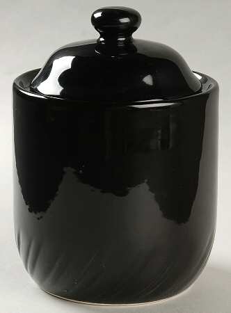 Black Medium Canister & Lid