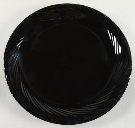 Black 12" Chop Plate (Round Platter)