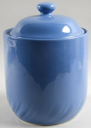Periwinkle Large Canister & Lid
