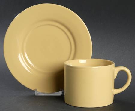 Marigold Flat Cup & Saucer Set