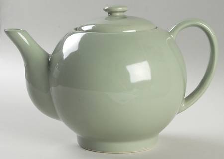 Willow Green Teapot & Lid