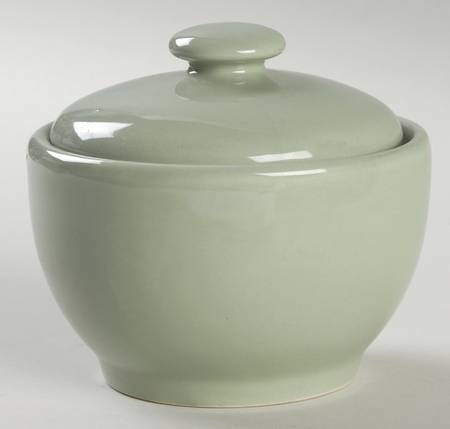 Willow Green Sugar Bowl & Lid
