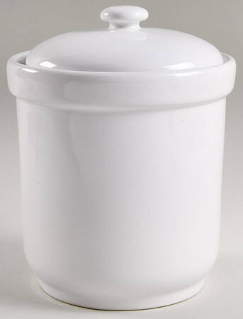White Large Canister & Lid