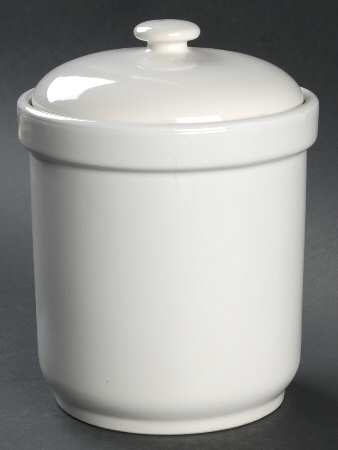 White Medium Canister & Lid